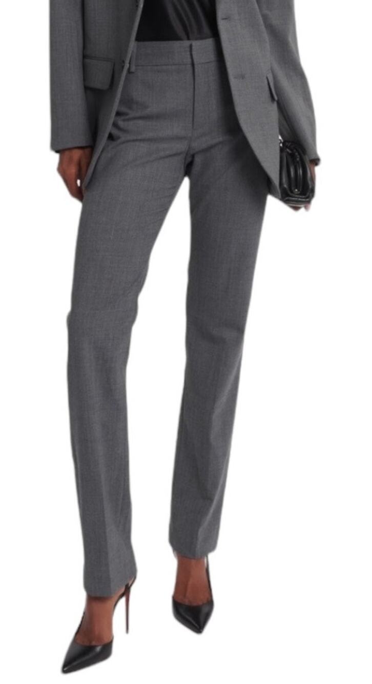 Nili Lotan pants Evan wool blend slim tailored trousers size 6